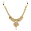 18k Gold Plated Long Short Necklace Combo Stylish Traditional Pearl Jewellery Set for Women