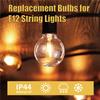 15M Solar String Lights Outdoor Patio Lights USB Recharger 8 Light Modes Shatterproof Bulbs Weatherproof Hanging Christmas Light