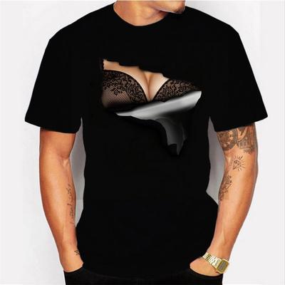3D Printed T-Shirts Sea Stars in Black Short Sleeve Tops Tees