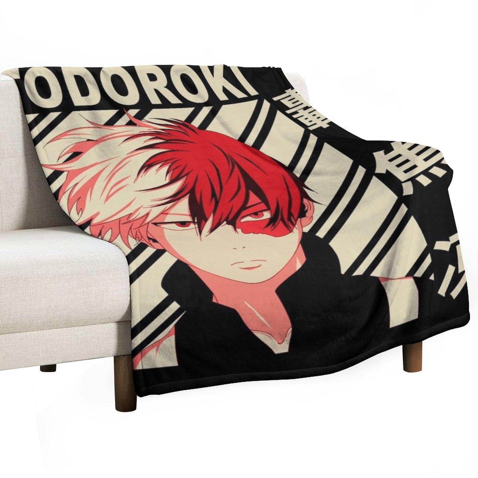 Shoto todoroki - Vintage Art Throw Blanket wednesday Camping Blankets For Sofas Luxury Throw Blankets 30x40in