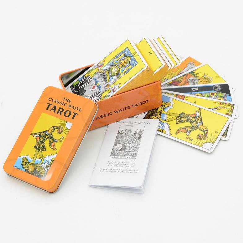 78Pcs Longest Dream Tarot Card Set Divination Tool With Detailed Guidebook Colorful Frame Fortune Telling Cards