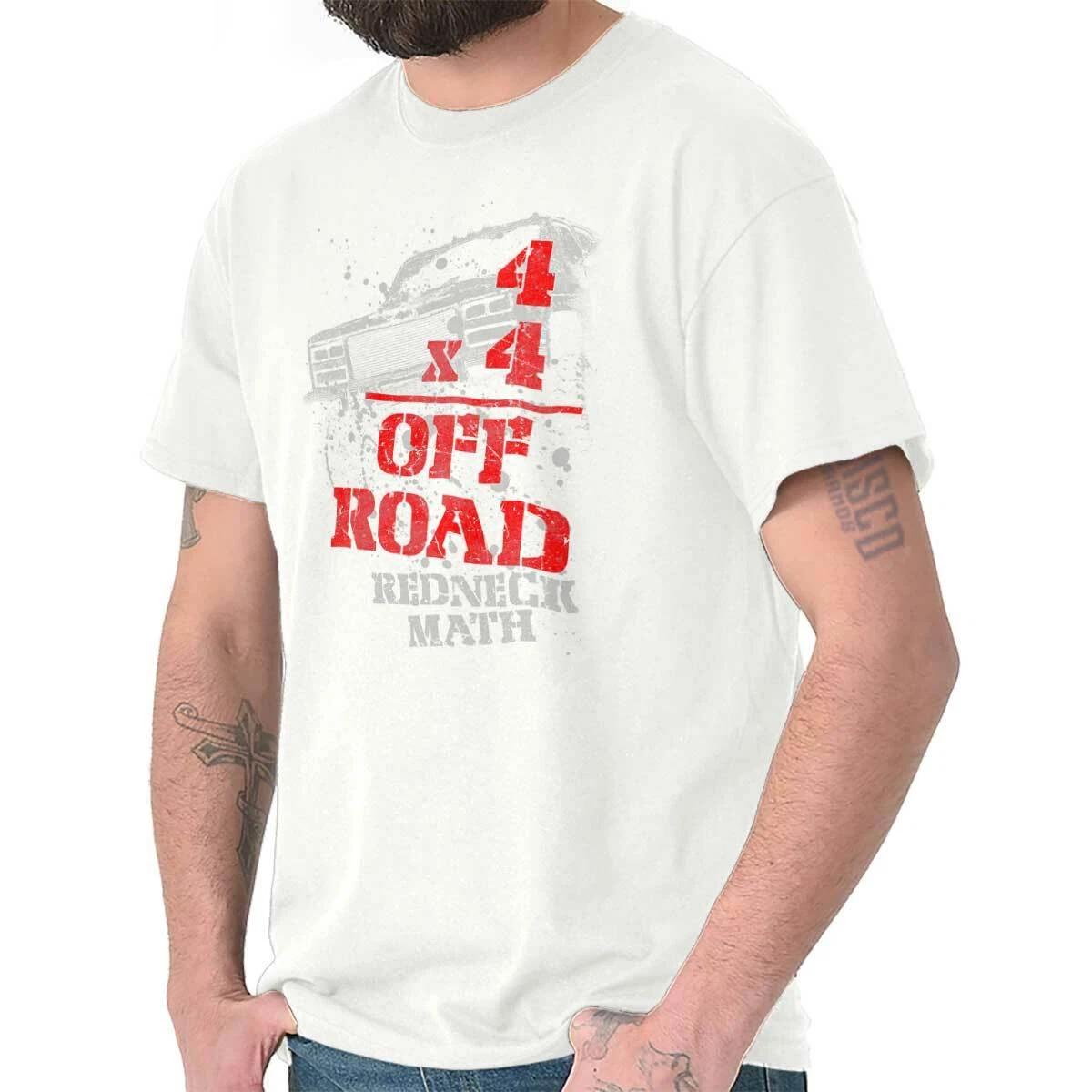 Redneck Fun Off Road Southern Country Pride Mens Casual Crewneck T Shirts Tees M