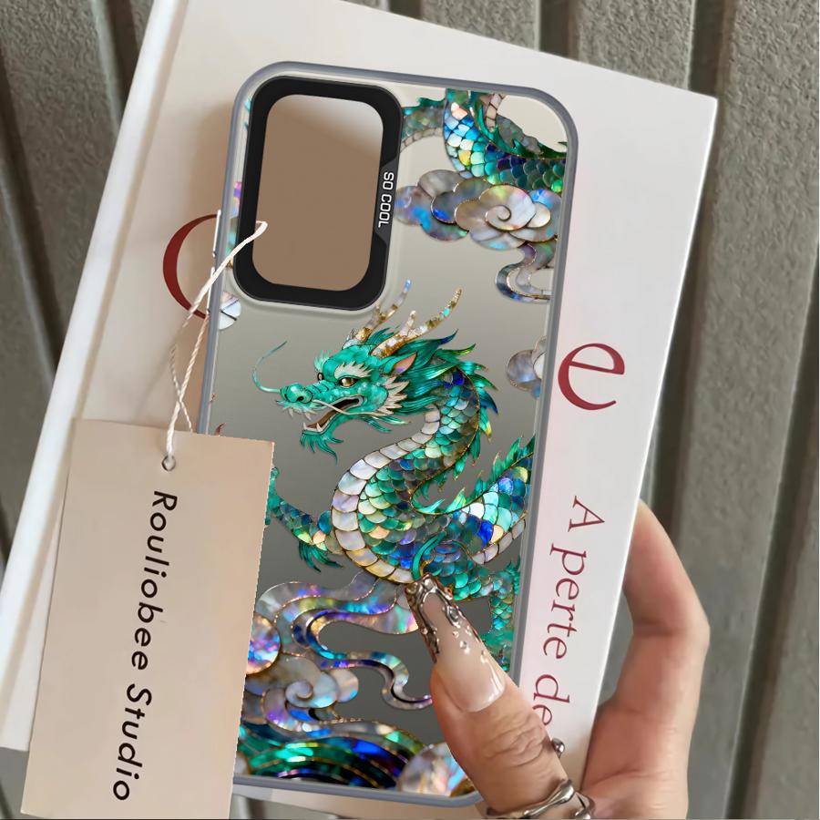 Phone Cover Case for Samsung Galaxy A31 A12 A13 A14 A35 A17 A20s A24 A25 A21s A23 A26 A15 A16 A34 Creative Tiger Dragon