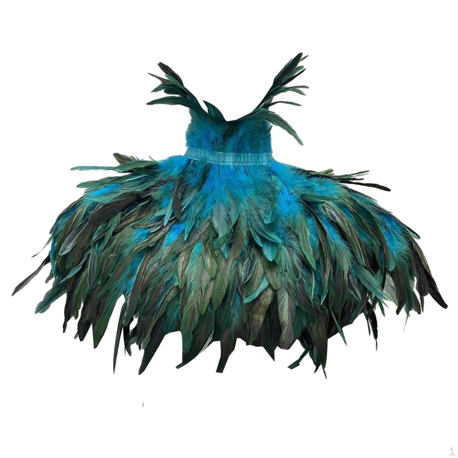 

Искусственная перьевая накидка шаль фото реквизит прочный искусственный для косплея карнавал плечо синий