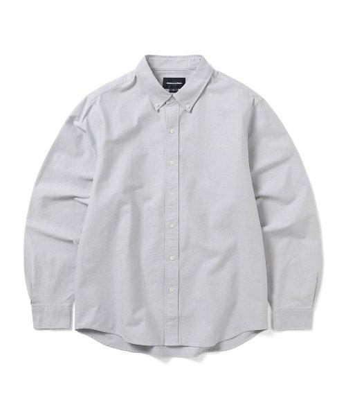 Thisisneverthat T Logo Oxford shirT Grey
