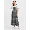 Shop   Wmn Check Shoulder Armhole Adj Layered Cami Long Dress Navy Ntt Wdr260129