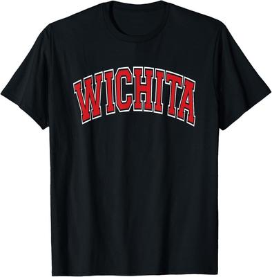 Wichita Arched Red Text T-ShirtTRENDIN<wbr/>G Unisex T-Shirt