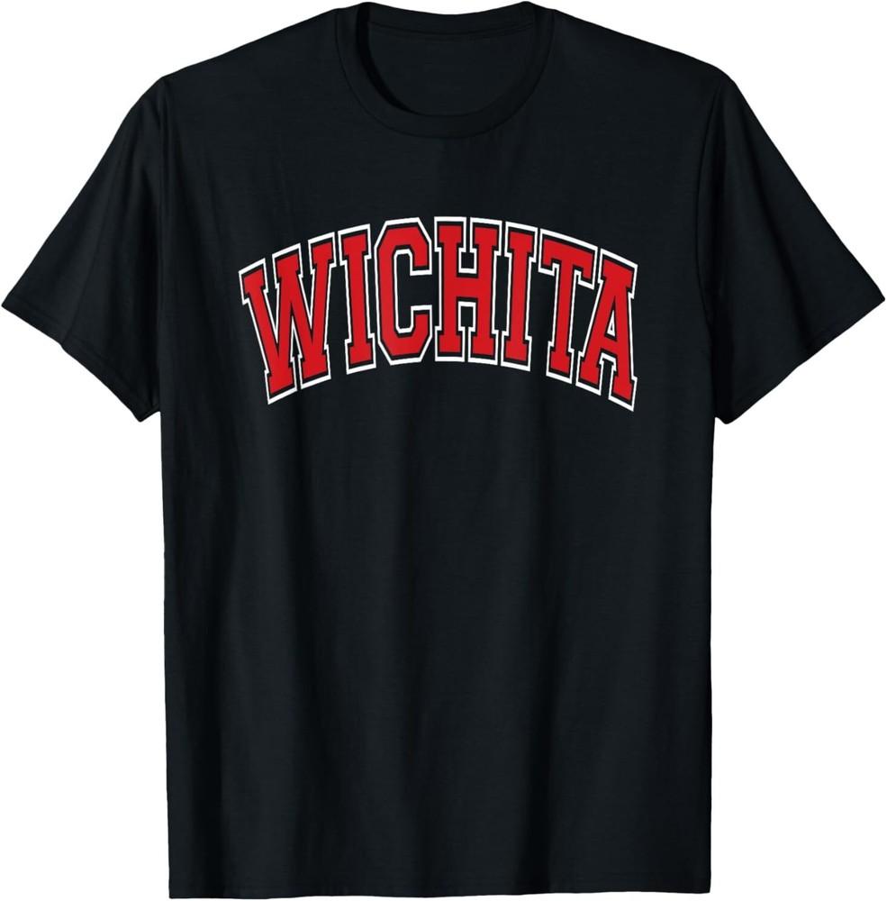 Wichita Arched Red Text T-ShirtTRENDIN wbr/ G Unisex T-Shirt XL