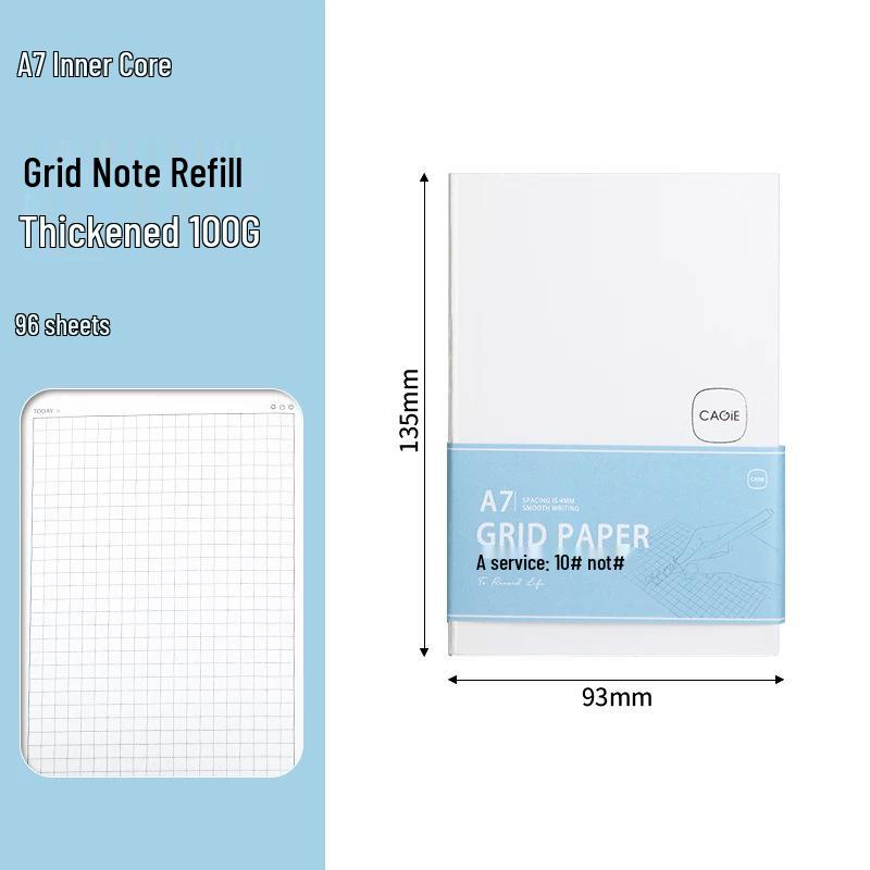 

Kajen A5 Replacement Inserts: Thickened Printable Core with Horizontal Line, Grid, Blank, and To-Do List Options