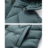 Plus-size Autumn Winter Solid Color Hoodie Fashion Women Warm Zipper Coat Loose Casual Tide Jacket Thin Down