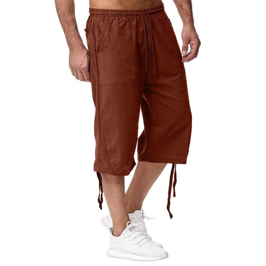 Men'S Casual Cotton And Linen Sports Pants, 70% Casual Pants