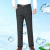 Men's Summer Suit Trousers  Men's Casual Breathable Straight Leg Trousers