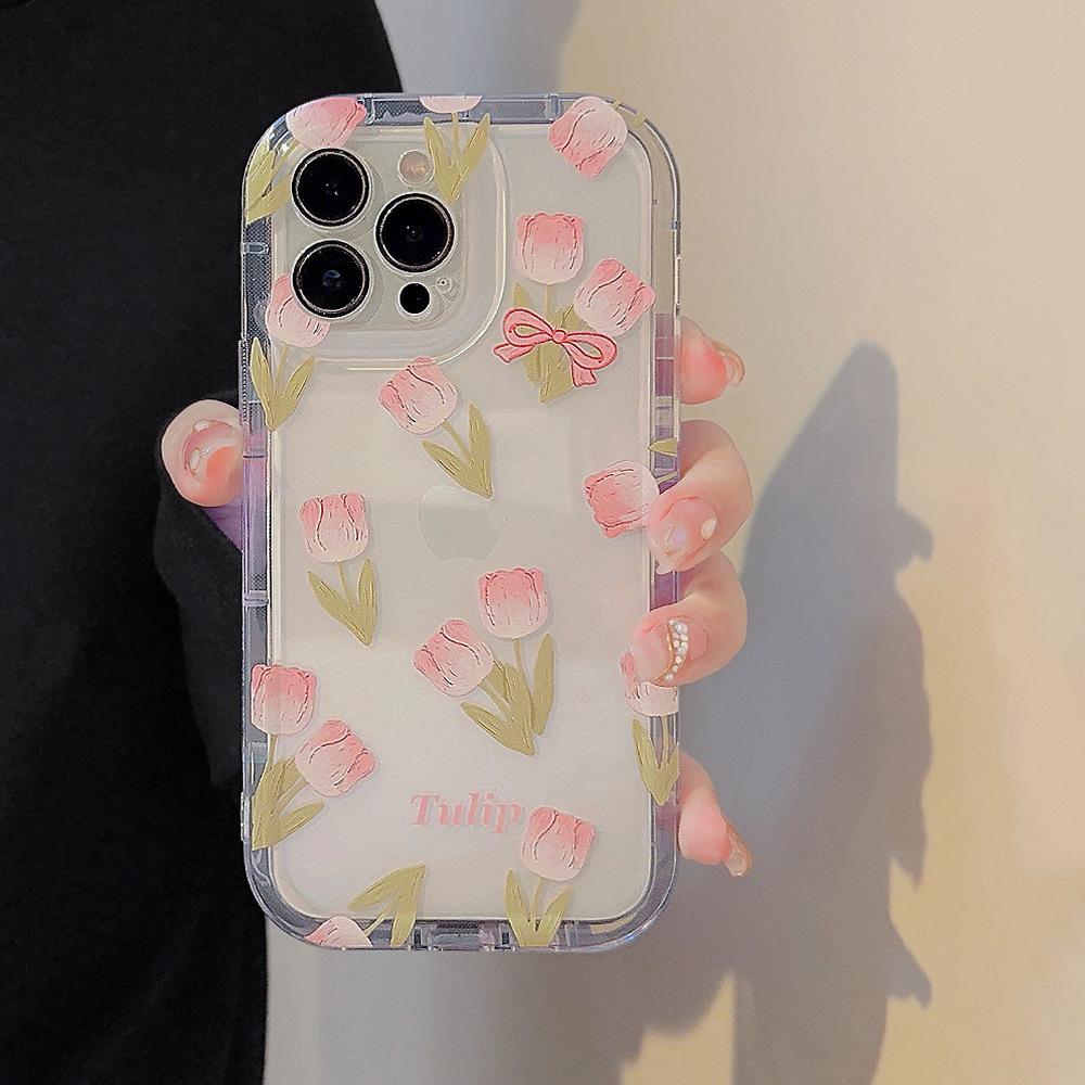 Flower Rabbit IPhone 16 Apple Phone Case 15promax Soft 14 Protective Case 12 Suitable for 16plus