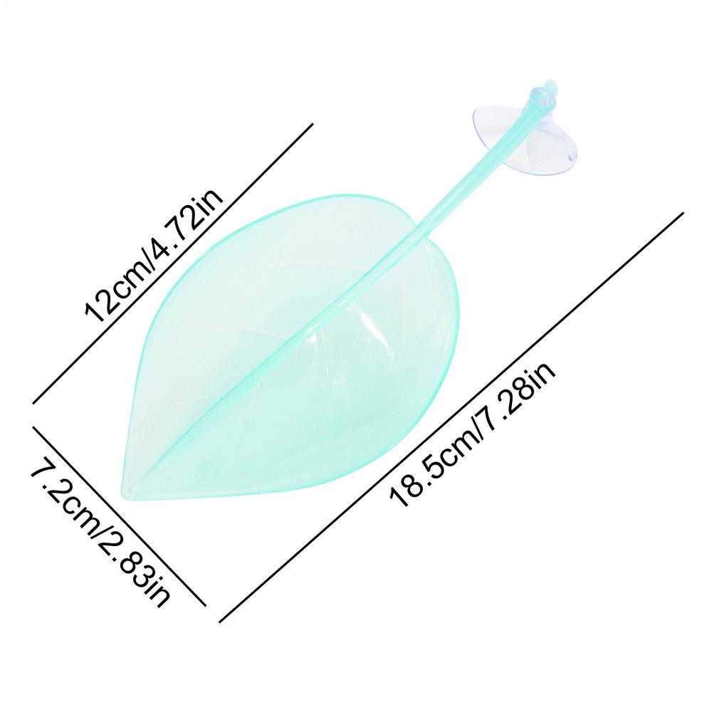 Frog Habitat Leaf Suction Cup Reptile Basking Area Resting Terrace Suction Cups Tank Accessories Simulated Leaves For Geckos