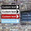 4x16in 2D Flat Aluminum Sign, Custom Direction, UV Printed, Home & Mall Wall Decor
