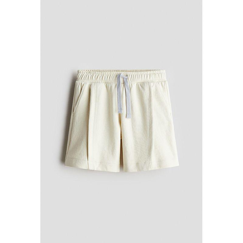 

HM Pants 2025 Summer New Children s Clothing Boys Pleated Design Short Sweatpants 1272537 Light Beige 120/53(4-6Y)