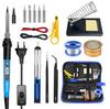 80W Digital Soldering Iron Kit with Multimeter Repair Tool Set Home Welding Hardware DIY Tools