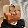 Large-capacity bag Women's commuter tote bag New high-end portable versatile shoulder bag Retro big bag