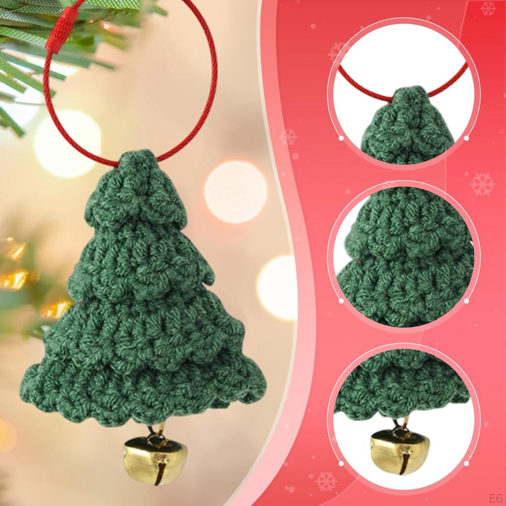 Vánoční stromek Závěsná ozdoba Háčkovaná dekorace Přívěsek s přívěskem pro Kavárnu