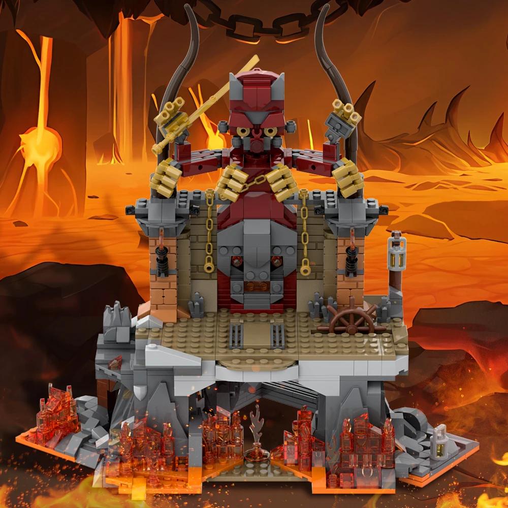 MOC Raiders of The Lost Ark Stones Bricks Movie Indiana Jones Temple Building Blocks