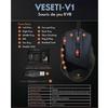 Souris Gaming - VESETI - VESETI-V1 - 9 Boutons - 3200 DPI - Rétro-éclairage RVB