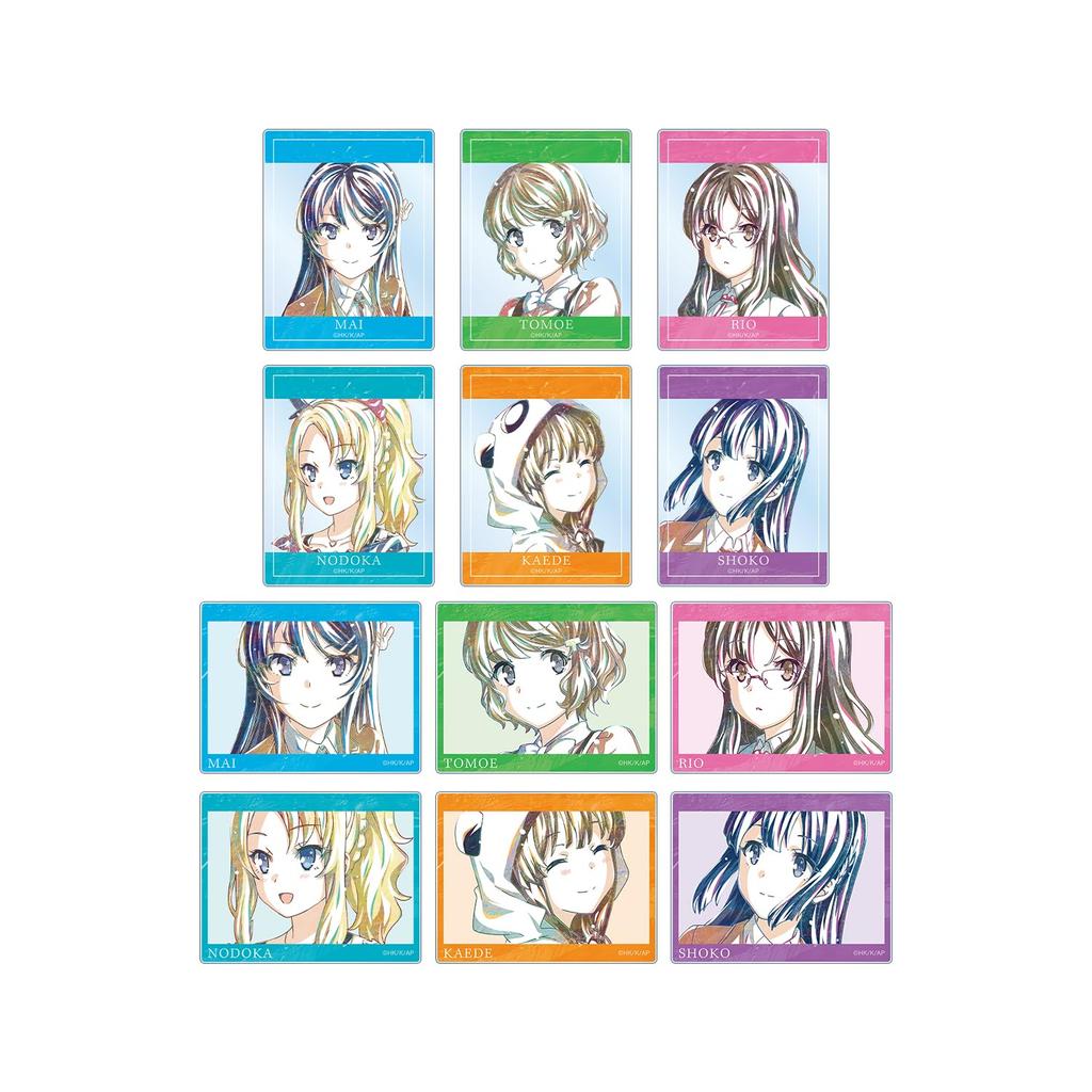 Rascal Does Not Dream of Bunny Girl Senpai Trading Ani Art 3 Acrylic Cards Box of 12 Vol.
