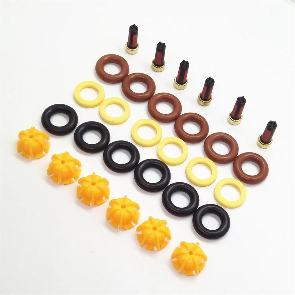6sets Fuel Injector Repair Kit Compatible For BMW E30 325I M60 V8 Pintle Valve Injection 0280150415 0280150778 13641466396 13641734776