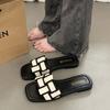 ins trendy outer slippers women summer 2025 new small fragrant wind lady flat bottom seaside fairy beach sandals