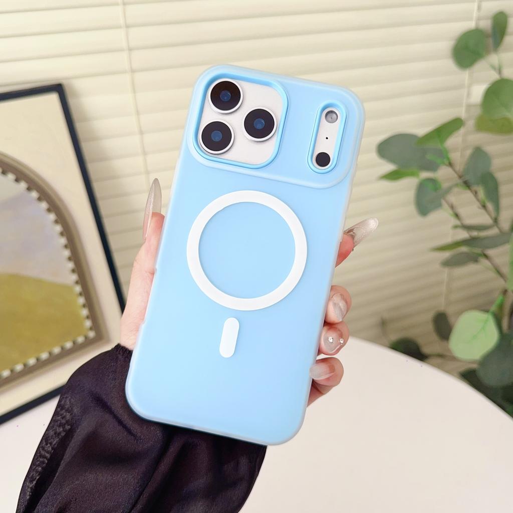 For iPhone 17 Pro Max Jelly Magnetic Shockproof Matte Soft Silicone Cover For iPhoneAir iPhone 16E 16 15 Plus 14 13 12 Pro Max