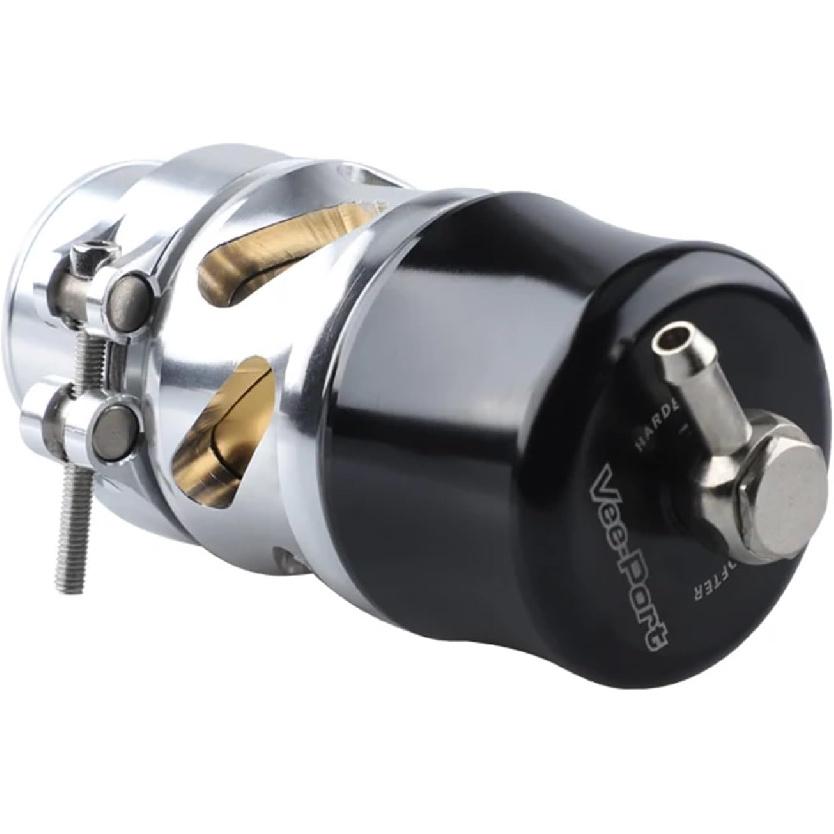 38MM VEE PORT TURBO CHARGER/INTERCOOLER ALUMINUM BLOW OFF VALVE BOV 20 PSI BLACK(Blue)