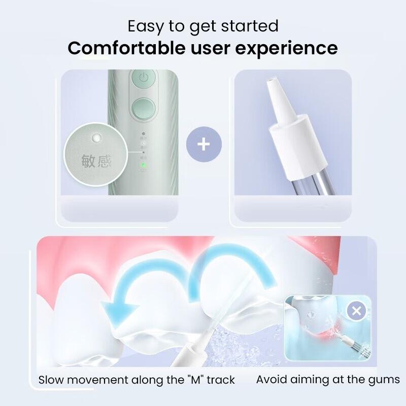 Philips HX3331 Oral Irrigator Electric Dental Scaler Telescopic Travel Portable Dental Scaler Three Modes With Three Professional Nozzles
