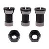 Pack Of 5 Router Collet Nut And Adapter For Accurate Clamping And Efficient Work In Carpentry And Crafting