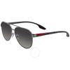 Prada Linea Rossa Grey Gradient Pilot Unisex Sunglasses Ps54ts 5av3m1 58 Ps 54ts 5av3m1 58