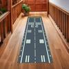 Long Carpet Runner for Corridor Road Airport Runway Night Road 3D Aircraft Door Mat Vinyl Mat Home Decoration Carpet Mat Rug