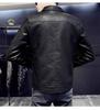 Woodpecker Men's Genuine Leather Motorcycle Jacket - Casual Spring/Autumn Outerwear