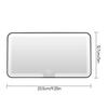 Car Interior Mirrors Sun Visor Plate LED HD Makeup Mirror for Girls Women Rechargeable Fill Light Universal Thin Vanity Mirror