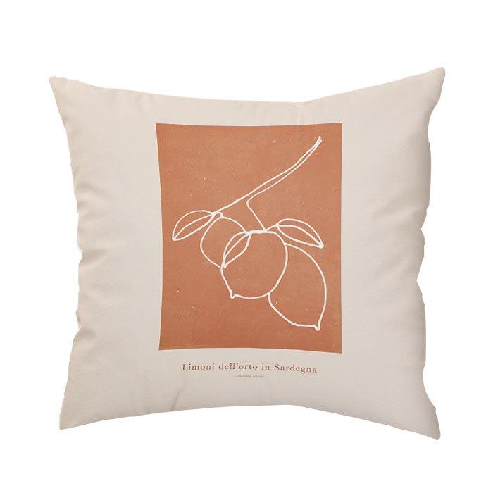 Simple Sunset Branch Landscape Pillow Short Plush Printed Pillow Case Sofa Backrest Decorative Backrest Cover