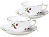 Okura Art Pottery Rosehip Cup & Saucer Pair Set, Coffee & Tea, Made In Japan, 96CR/3031