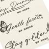 1 Sheets English Inspirational Quotes Words Tattoo Floral Butterfly Elements Temporary Body Art Sticker Waterproof