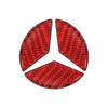 OLV5 Carbon Fiber Car Logo Steering Wheel Airbag Decal Trim Stickers Interior Accessory For Mercedes-Benz GLA CLA New C E Class 16-19