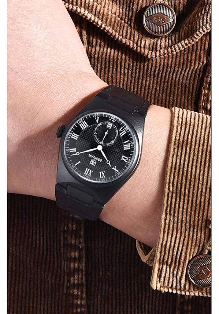 Benyar Men's Quartz Fashion Business Waterproof Wristwatch with Calendar - Model 5199