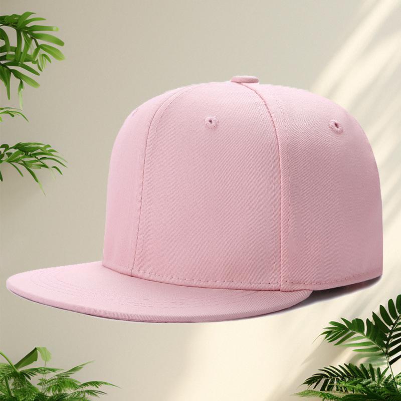 Cotton flat edge hat embroidery hip hop flat brim hat custom hip hop hat men's and women's fashion trends