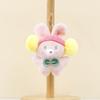 Rabbit Plush Charming Keychain Ultrasoft Short Plush Cute Bunny Pendant Bag
