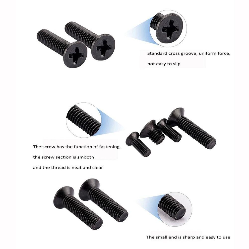 500Pcs Carbon Steel Laptop Screws Set M2 M2.5 M3 Hard Drive Screws RC Screw Box Kit  Laptop