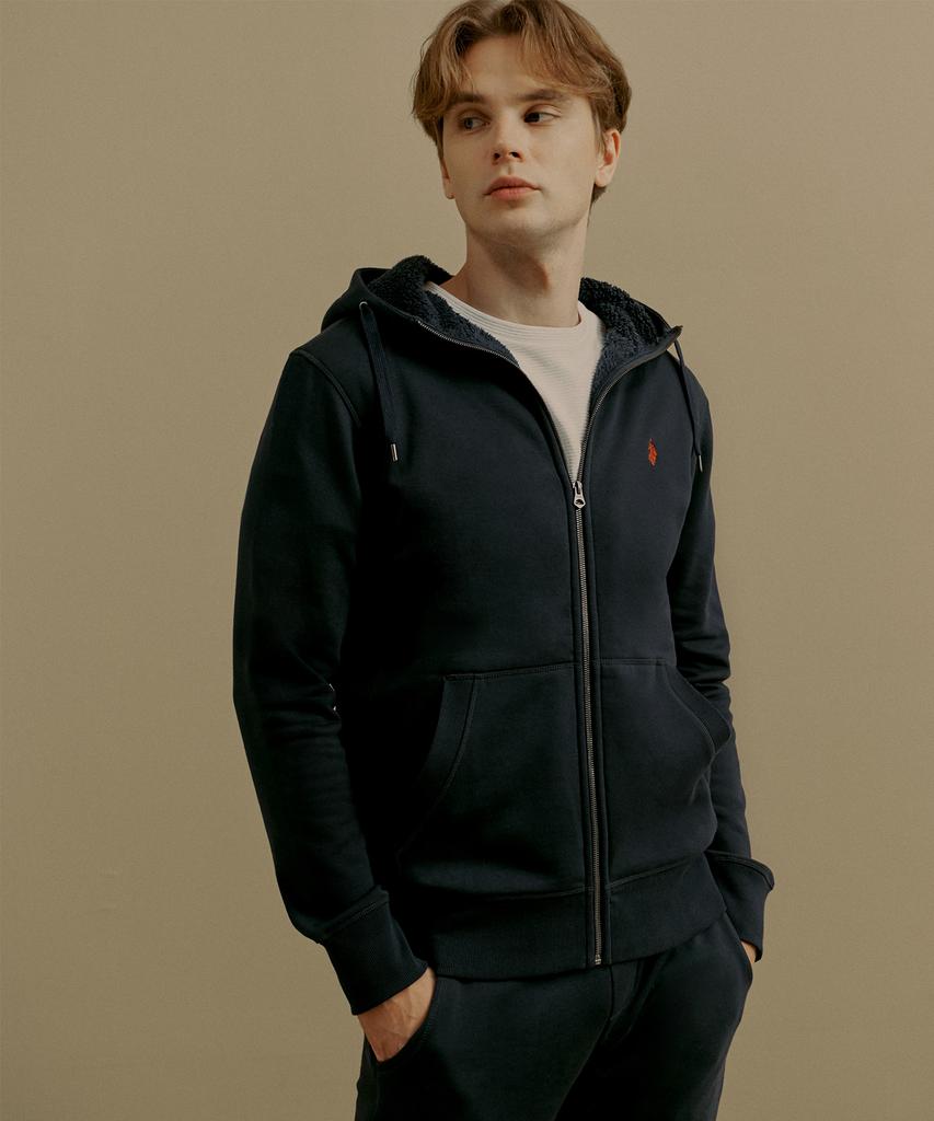 Uspoloassn Cotton Blend Zip-Up Hoodie_3 Colors