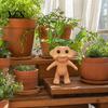 Resin Flower Pot Cute Troll Planter, Decorative Flowerpot, Novelty Plant for Succulents Indoor Outdoor Decoration, Unique Gift Idea Planter