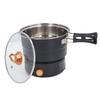 500W 1,6L Bærbar elektrisk koker med sammenleggbart håndtak Varm gryte for leirhybel Avtakbar Multi
