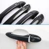 Black Carbon Fiber Exterior Door Handle Cover for  Renault Talisman Samsung SM6 2016~2022 Accessories Stickers Trim Set