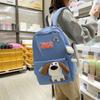 Four-Piece Backpack Set Dog Pattern Large Capacity Senior High School Student School Bag Multi-Functional Backpack