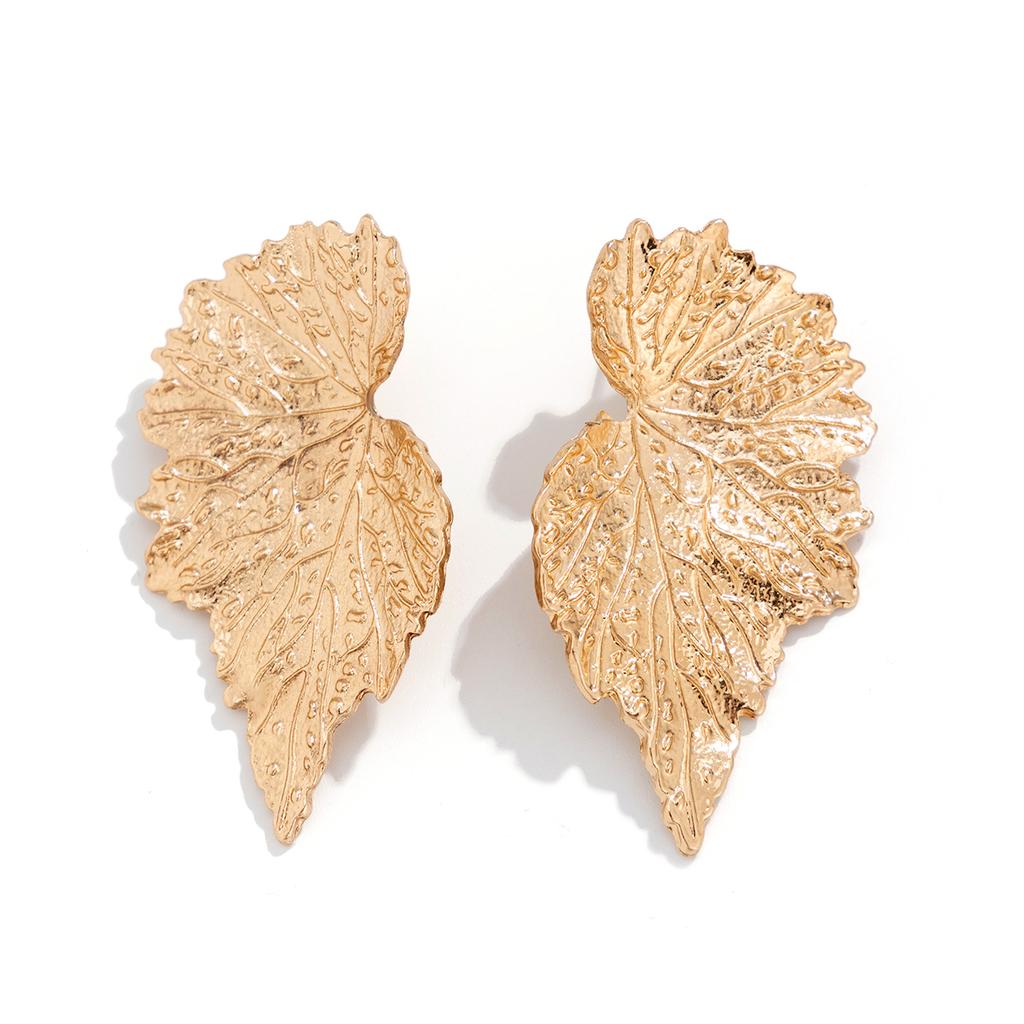 Ingemark Unique Maple Leaf Stud Earrings for Women Trendy 2026 Goth Geometric Vintage Piercing Earrings Jewelry Accessories New